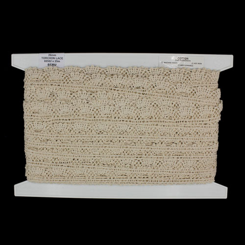 69582 Lace Torchon 26mm Ecru