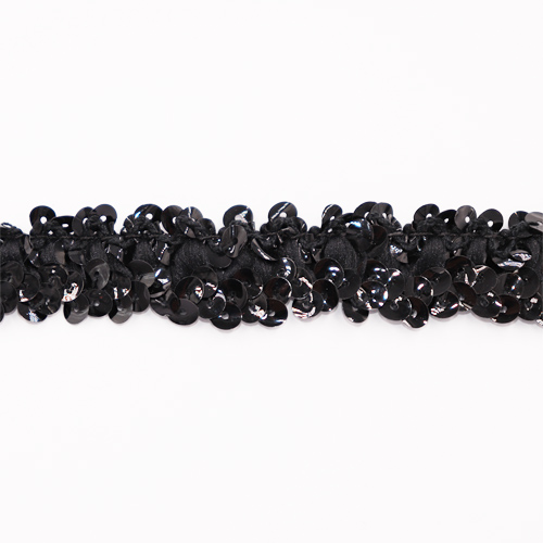 70903 Trim Sequin 20mm Black