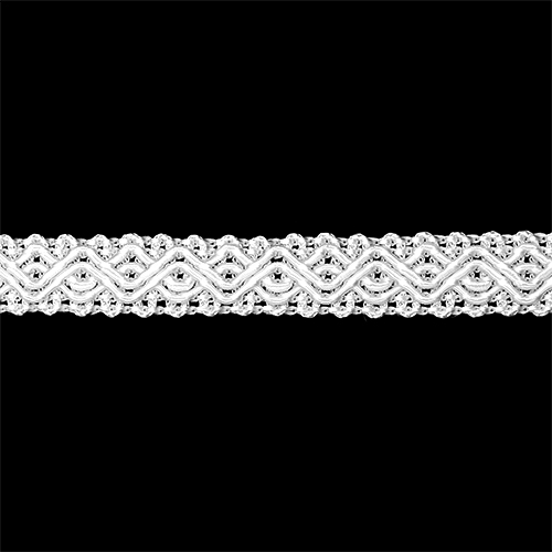 75547 Sullivans 12mm Rayon Braid - White  30mts