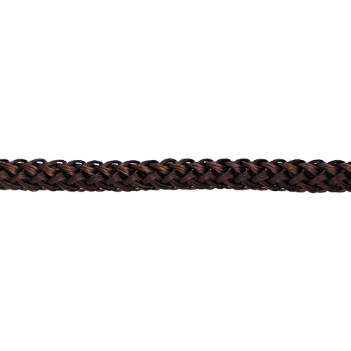 80255 Cord Lacing Knitted 4mm Brown