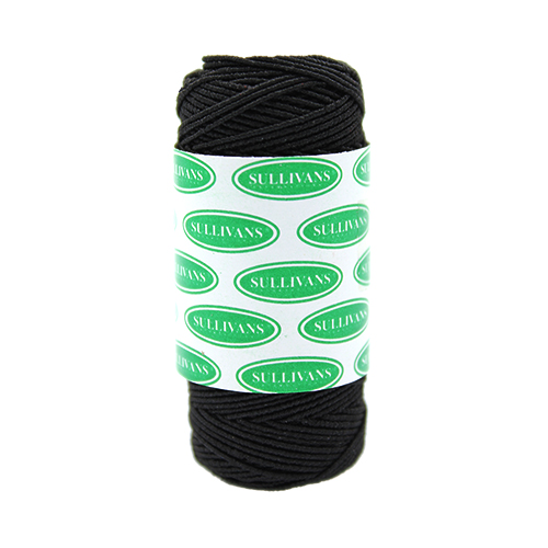 86003 Sullivans Shirring Elastic - 30m - Black