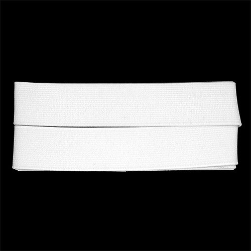 86025 Sullivans 25mm Non Roll Polyster Elastic - 1m - White