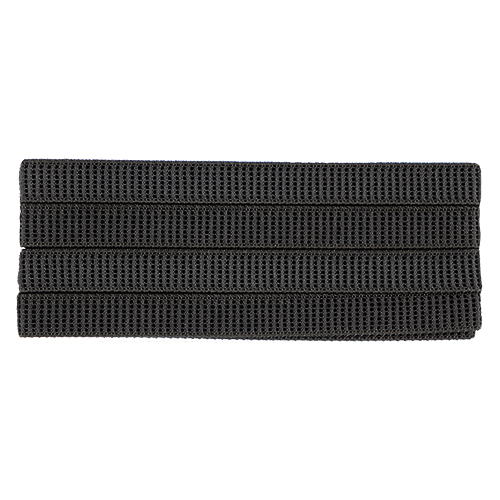 86028 Sullivans 12mm Non Roll Ribbed Elastic - 2m - Black