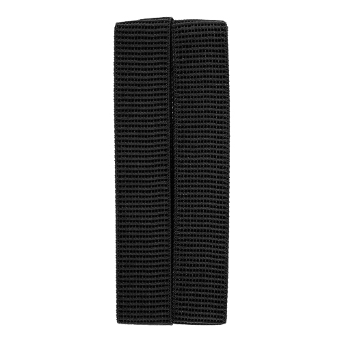 86032 Sullivans 25mm Non Roll Ribbed Elastic - 1m - Black
