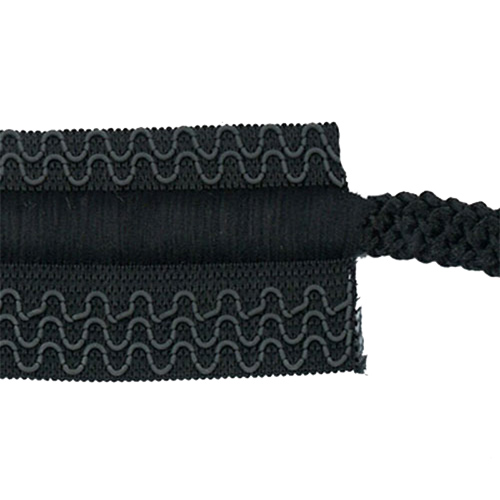 87006 Elastic Drawcord 32mm Black With Black Cord