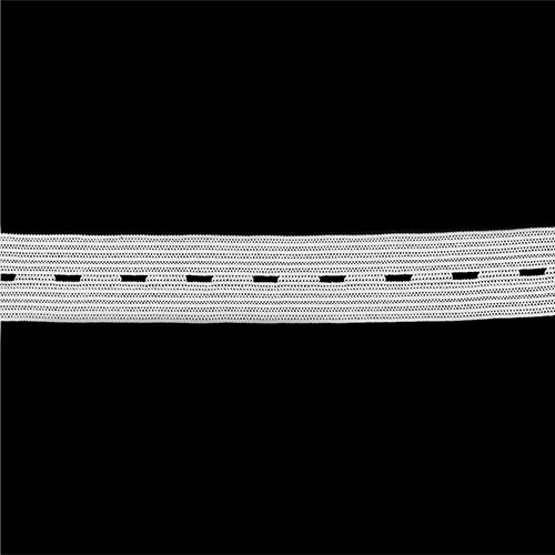 87056 Sullivans Button Hole Elastic - White 30mts