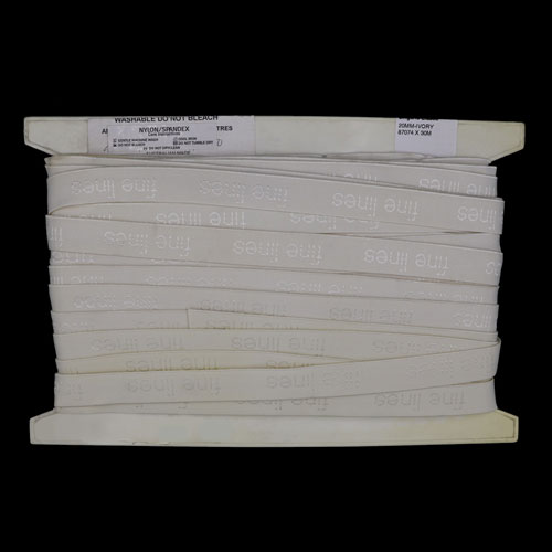 87074 Elastic 20mm Ivory