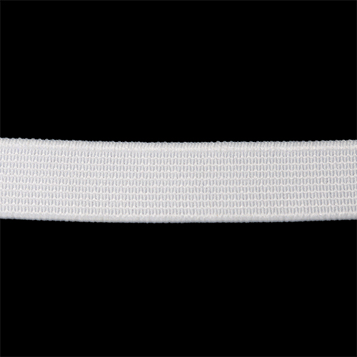 87204 Sullivans 12mm Non Roll Polyster Elastic - White  75mts
