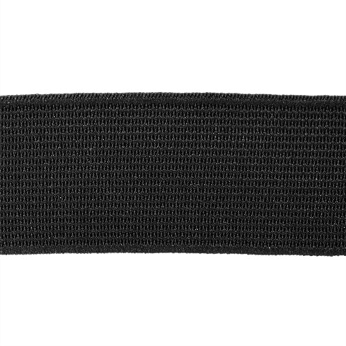 87209 Sullivans 25mm Non Roll Polyster Elastic - Black 50mts