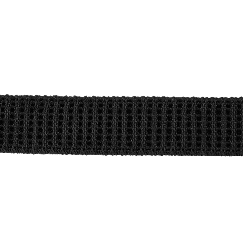 87211 Sullivans 12mm Non Roll Ribbed Elastic - Black 75mts