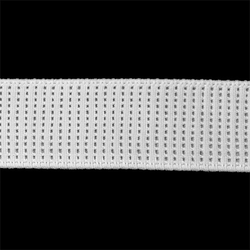 87212 Sullivans 20mm Non Roll Ribbed Elastic - White 50mts