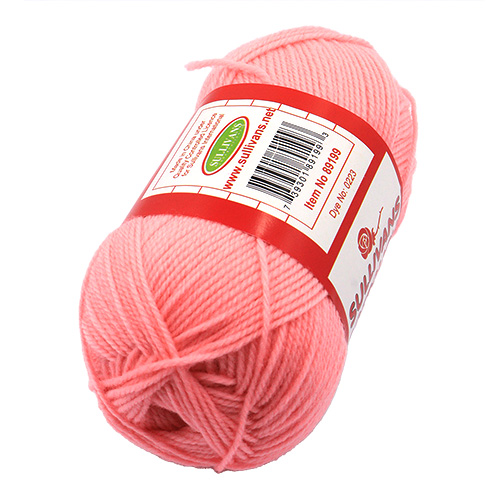 89199 Sullivans 8ply Polyster Softouch Knitting Yarn - 100g - Pink