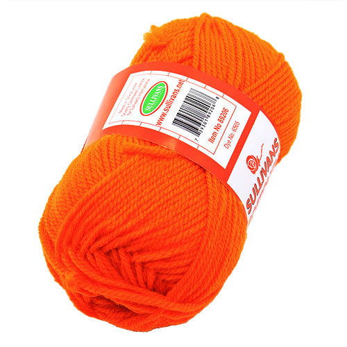 89206 Sullivans 8ply Polyster Softouch Knitting Yarn - 100g - Orange