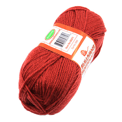 89371 Sullivans 8ply Polyster Softouch Knitting Yarn - 100g - Dark Rose