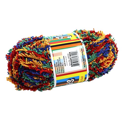 89720 Knitting Yarn Giggles 100 Gm Bright Mix