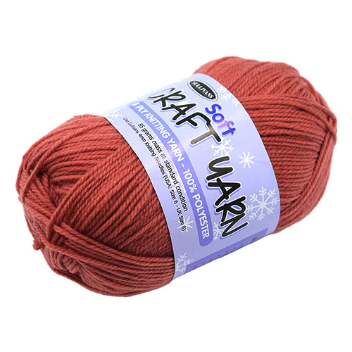 91505 Sullivans 8ply Polyster  Soft Craft Yarn - 85gm - Tea Rose