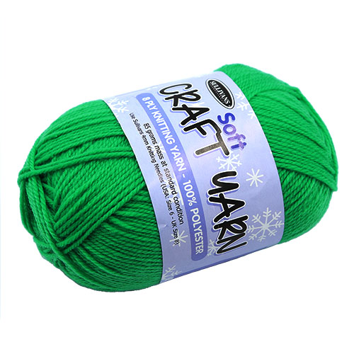 91509 Sullivans 8ply Polyster  Soft Craft Yarn - 85gm - Spring Green