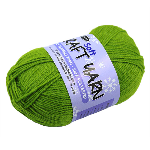 91511 Sullivans 8ply Polyster  Soft Craft Yarn - 85gm - Lime