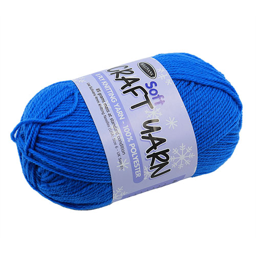 91516 Sullivans 8ply Polyster  Soft Craft Yarn - 85gm - Carribean Blue