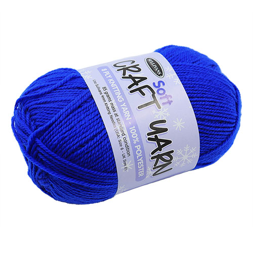 91517 Sullivans 8ply Polyster  Soft Craft Yarn - 85gm - Royal