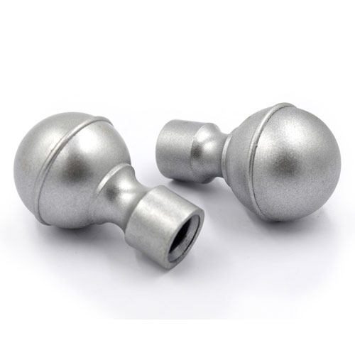 94542 Windoware 16mm Large Ball Finial - Matt Silver - 2 Pack