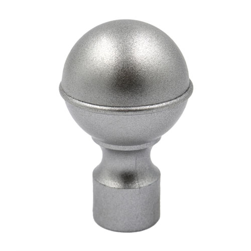 94542 Windoware 16mm Large Ball Finial - Matt Silver - 2 Pack