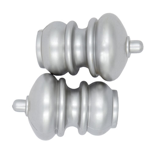 94545 Windoware 16mm Victorian Finial - Matt Silver - 2 Pack