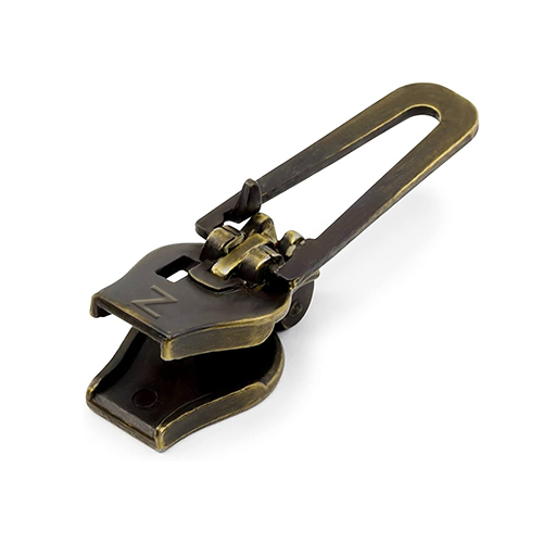 96812 Zlideon Coil Zip Pulls - Size 3 - Straight Puller - Old Brass