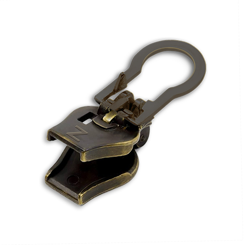 96820 Zlideon Coil Zip Pulls - Size 8 - Round Puller - Old Brass