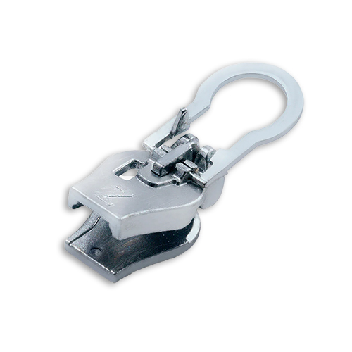 96821 Zlideon Coil Zip Pulls - Size 10 - Double Round Puller - Silver
