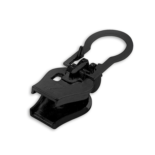 96825 Zlideon Plastic Zip Pulls - Size 8 - Round Puller - Black