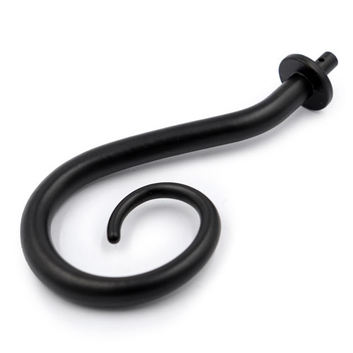 97263 Sullivans Shepherds Crook Spigot Finial - 1pcs - Black - 108mmx60mm
