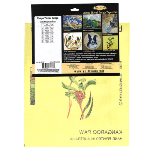 97907 Sullivans Baxtergrafik Unique Thread Design Tapestries - Kangaroo Paw - 25cmx30cm