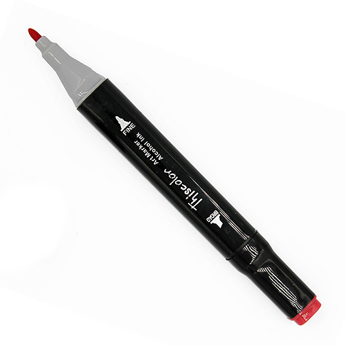 99506 Thiscolor Alcohol Based Twin Marker - Carmine