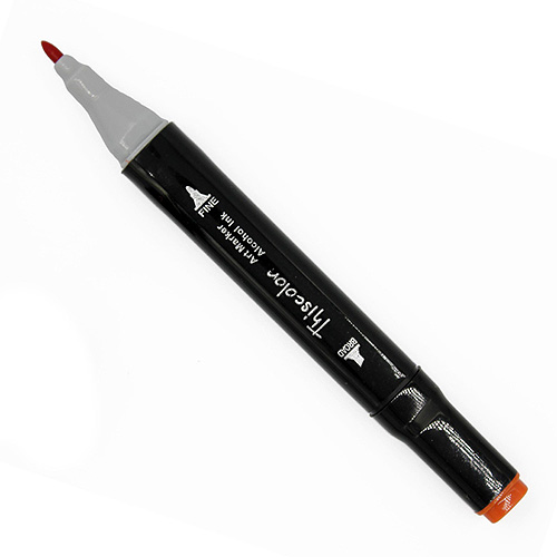 99507 Thiscolor Alcohol Based Twin Marker - Vermilion