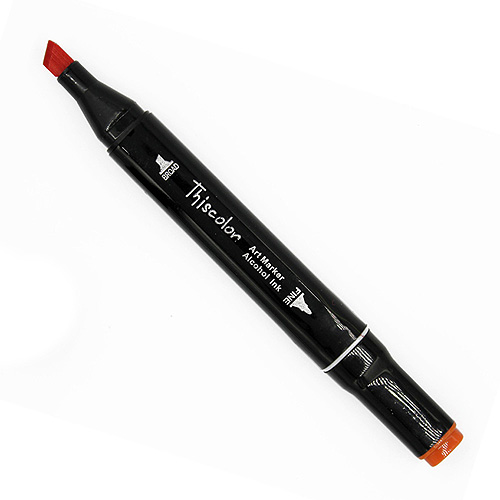 99507 Thiscolor Alcohol Based Twin Marker - Vermilion