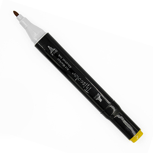 99516 Thiscolor Alcohol Based Twin Marker - Deep Yellow
