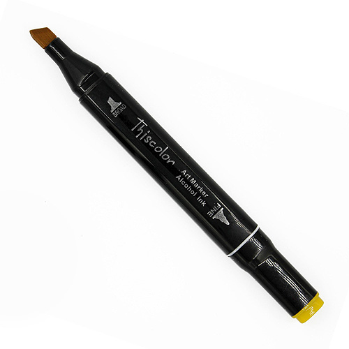 99516 Thiscolor Alcohol Based Twin Marker - Deep Yellow