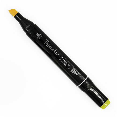 99519 Thiscolor Alcohol Based Twin Marker - Pale Yellow