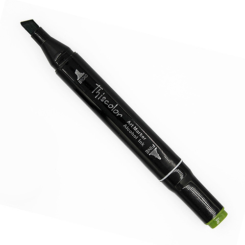 99521 Thiscolor Alcohol Based Twin Marker - Deep Olive