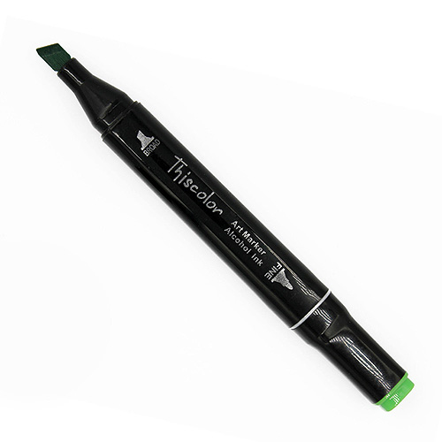 99522 Thiscolor Alcohol Based Twin Marker - Vivid Green