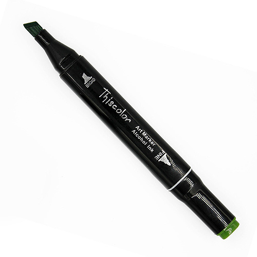 99523 Thiscolor Alcohol Based Twin Marker - Grass Green