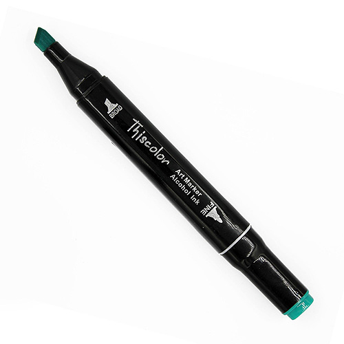 99527 Thiscolor Alcohol Based Twin Marker - Turquoise Green
