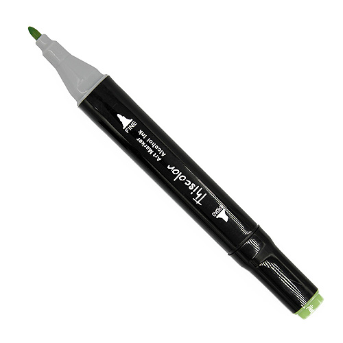 99530 Thiscolor Alcohol Based Twin Marker - Pale Green