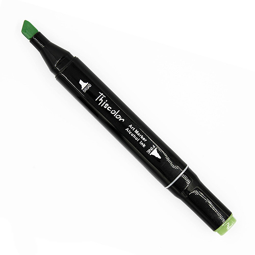 99530 Thiscolor Alcohol Based Twin Marker - Pale Green