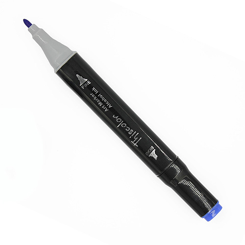 99537 Thiscolor Alcohol Based Twin Marker - Brilliant Blue