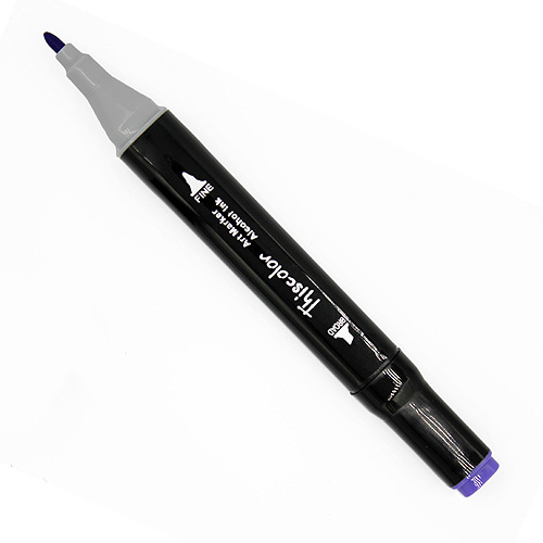 99538 Thiscolor Alcohol Based Twin Marker - Dark Blue Light
