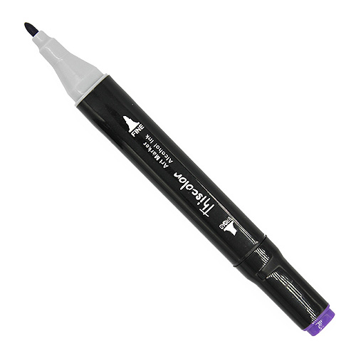 99541 Thiscolor Alcohol Based Twin Marker - Deep Violet