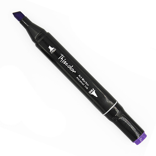 99541 Thiscolor Alcohol Based Twin Marker - Deep Violet