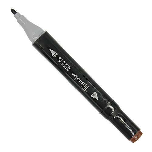 99547 Thiscolor Alcohol Based Twin Marker - Chocolate
